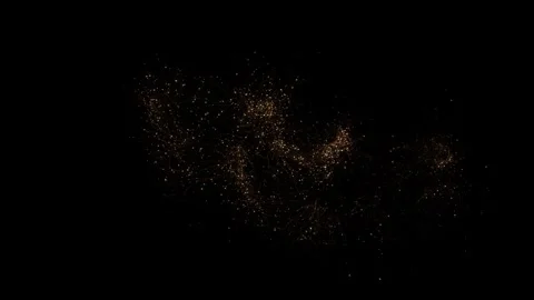 3D 4K Glitter Light circle trail Sparkling magic glitter dust light Luxury dust Stock Footage 333958318