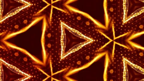 3d 4k particles kaleidoscopic abstract background. Smooth looped animation of Stock Footage 133192562
