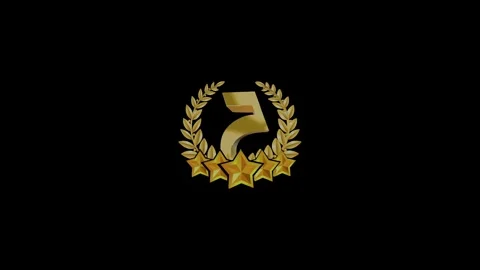 3D 5 star Rotation animation Stock video Video stock 309979294
