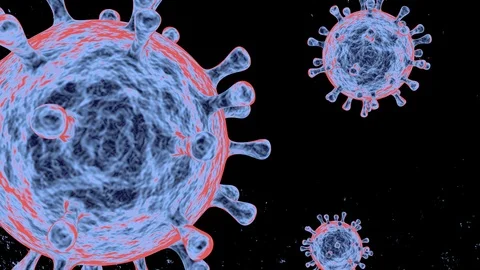 3d abstact virus vizualization 스톡 동영상 126774142