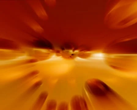 3D Abstrac Orange Orbs t Loop Video stock 8945248