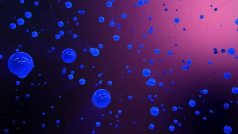 3D abstract animation of balls in an airless space Stock Footage 94580586