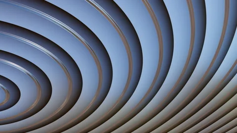 3D Abstract Animation With Curved Gradient Lines Stock Footage 149205425