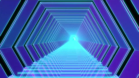 3D Abstract animation loop Floor room with reflections empty space. Video stock 164588268
