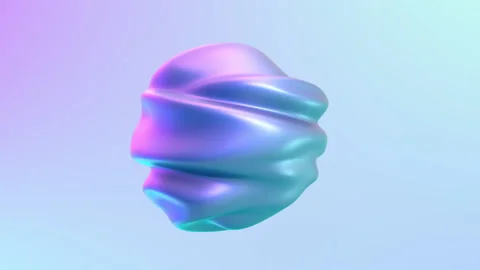 3D abstract animation . Smooth liquid shape. Trendy Colorful Fluid Abstraction Stock Footage 147932678