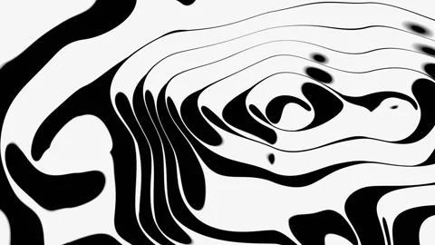 3D abstract animation . Smooth liquid shape. Trendy Colorful Fluid Abstraction Stock Footage 148136095