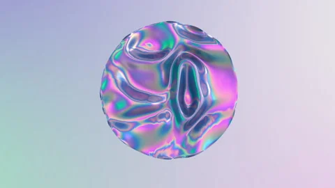3D abstract animation . Smooth liquid shape. Trendy Colorful Fluid Abstraction Stock Footage 149107178