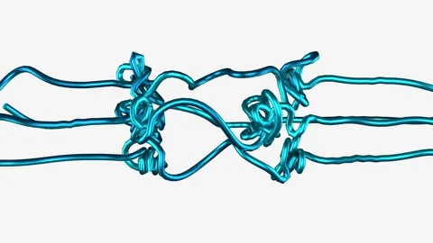 3D abstract animation on a white background. Stock Footage 279765209