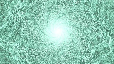 3d Abstract aquamarine vortex with light. Seamless loop Stock Footage 153620798