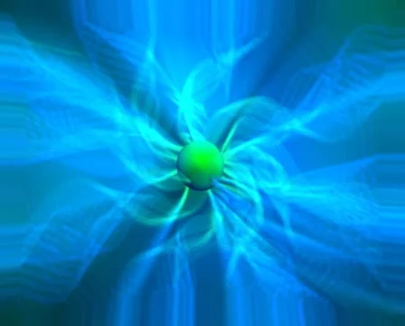 3D Abstract Attractive Green Sphere Loop Видео 8944940