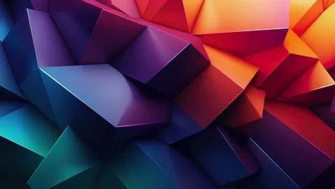 3D Abstract Background 3D Abstract Background with Bright Multicolored Wal... Stock Photos