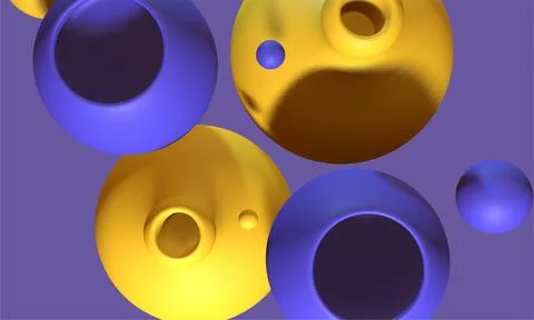 3d abstract background with 3d shape render, Modern 3D Shape Composition Stock Illustration