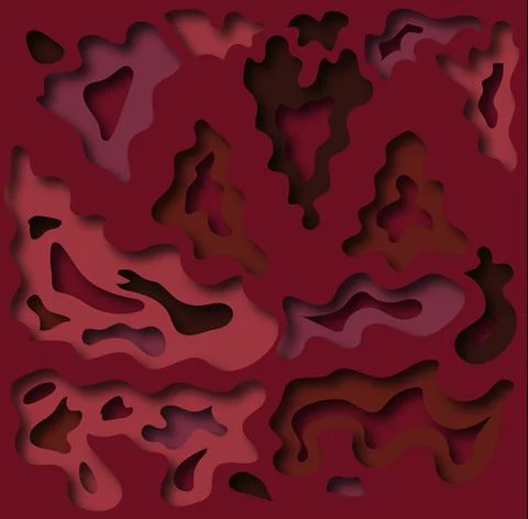 3D abstract background and cut paper shapes. Vector design layout for busines Stock Illustration