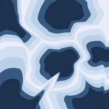 3D abstract background with blue paper cut shapes. Stock Illustration
