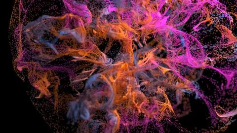 3d abstract background of colorful dot Stock Illustration