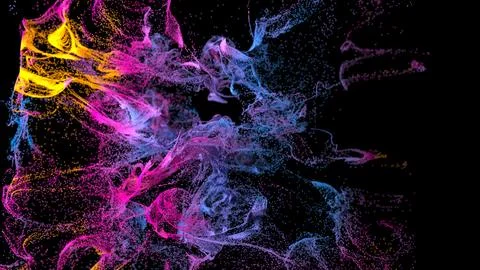 3d abstract background of colorful dot Stock Illustration