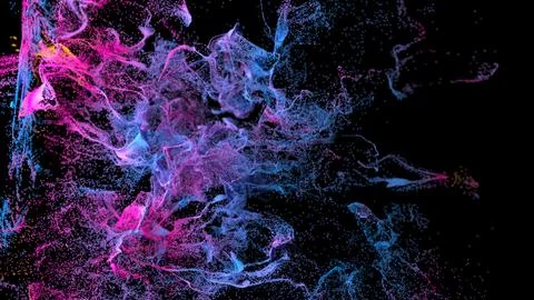 3d abstract background of colorful dot Stock Illustration