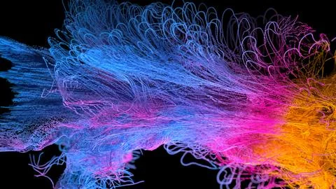 3d abstract background of colorful dot Stock Illustration