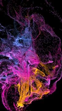 3d abstract background of colorful dot Stock Illustration