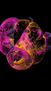 3d abstract background of colorful dot Stock Illustration