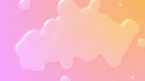 3d abstract background, droplets of molten wax rotate apart in liquid. Seamless Video stock 242429363