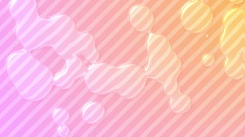 3d abstract background, droplets of molten wax rotate apart in liquid. Seamless Video stock 242429376
