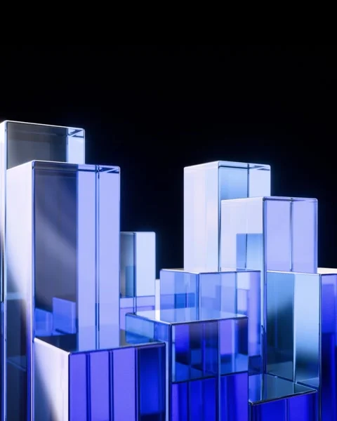3D abstract background with financial chart 库存影片 332758989