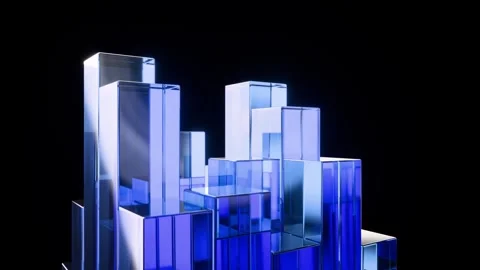 3D abstract background with financial chart Stock-Footage 332759157