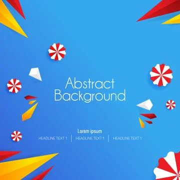 3d Abstract Background funky art vector illustrations Stock Illustration
