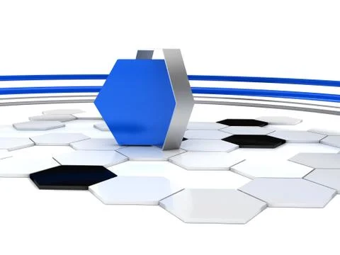 3d abstract background. Stock Illustration