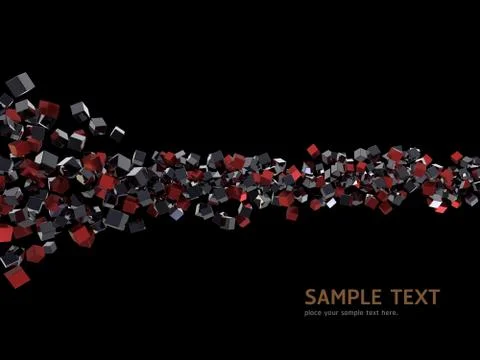 3D Abstract background. Stock Illustration