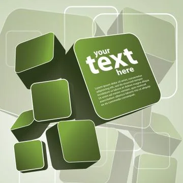 3D Abstract Background Stock Illustration