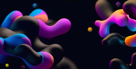 3D Abstract Background Stock Illustration