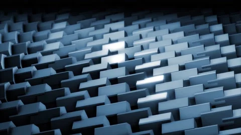 3D abstract background metal elements surface pattern morphing loop Stock Footage 153900882