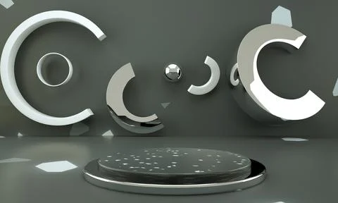 3d abstract background, mock up scene geometry shape podium for product dis.. Stock Photos
