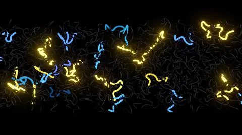 3d abstract background with neon light, multicolored flashes of light bulbs of Illustrazione stock