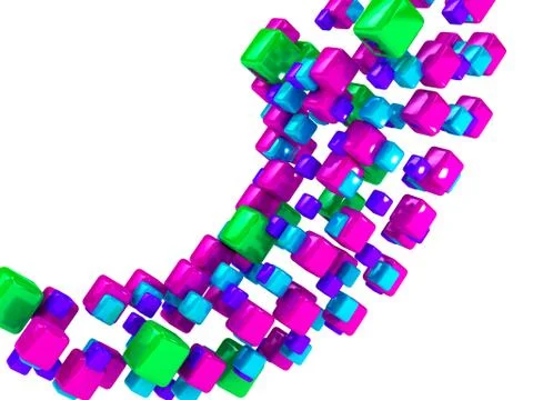 3d abstract background over white. Stock Illustration