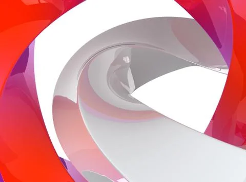 3d abstract background over white. Illustrazione stock