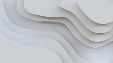 3D abstract background with paper cut shapes. Stock Illustration
