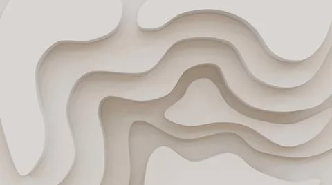 3D abstract background with paper cut shapes. Stock Illustration