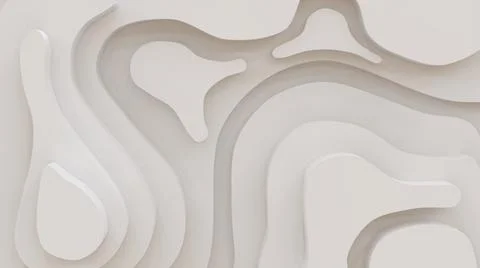 3D abstract background with paper cut shapes. Stock-Illustration