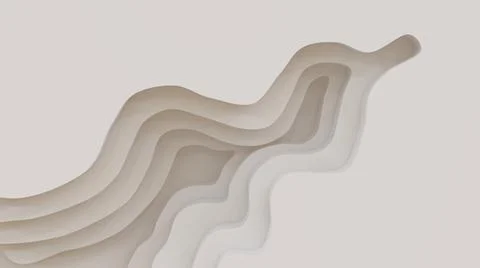 3D abstract background with paper cut shapes. Stock Illustration