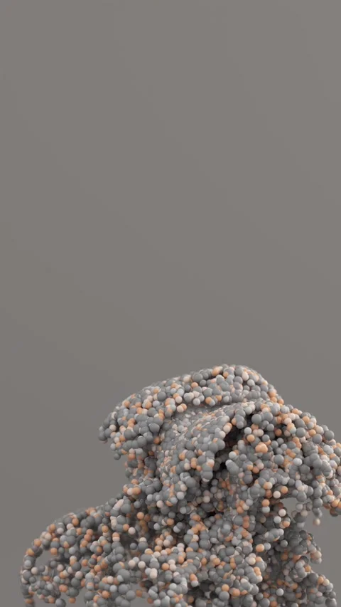 3d abstract background, particles moving Stock Footage 277338637