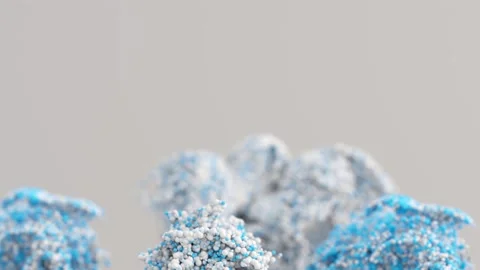 3d abstract background, particles moving Stock Footage 277339793