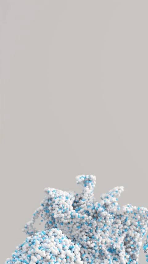 3d abstract background, particles moving Stock Footage 277339935