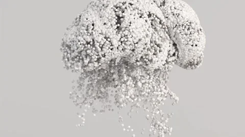 3d abstract background, particles moving Stock Footage 277340133