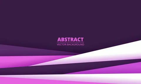 3d abstract background with purple dark violet and white paper layers. Illustrazione stock