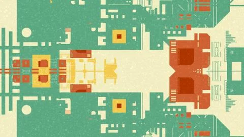 3D Abstract Background. Render Stock Illustration