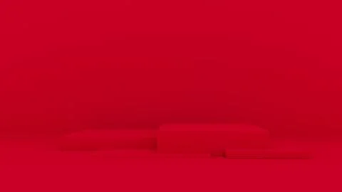 3d abstract background render. Pink platform for product display. Interior 스톡 일러스트