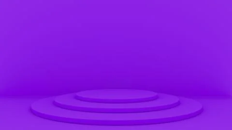 3d abstract background render. Platform for product display. Interior podium Stock Illustration